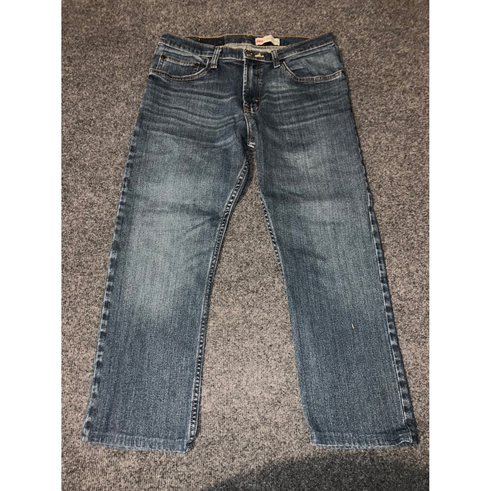 Wrangler Slim Straight Jeans Mens 31x30 Blue Medium Wash 1092SSWJS